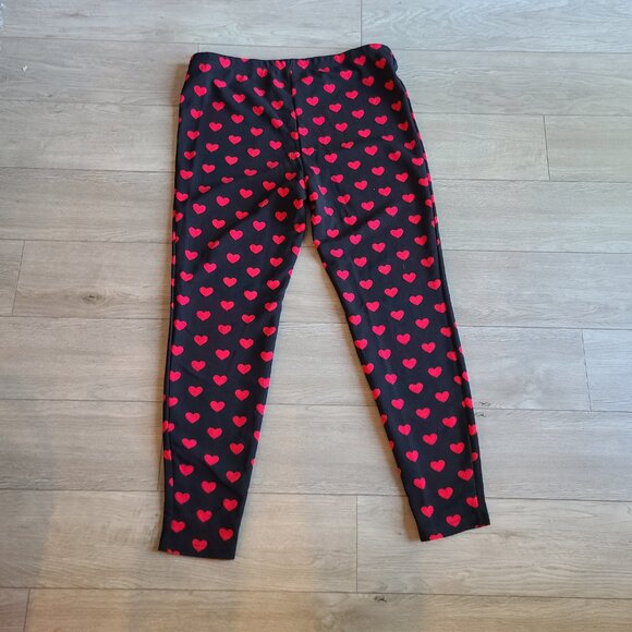 NEW 1X Heart Print Leggings - Picture 4 of 5